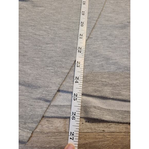 90 degree by reflex large women's light gray asymmetric cowl neck long sleeve - Picture 5 of 6